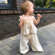 画像をギャラリービューアに読み込む, Cotton Sling Pants Home Outgoing Set