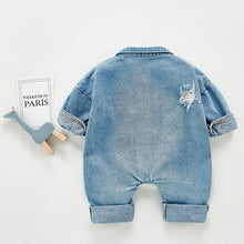 画像をギャラリービューアに読み込む, Denim Rompers Cotton / Denim Costume Girls Infant Jumpsuit
