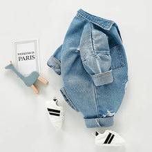 画像をギャラリービューアに読み込む, Denim Rompers Cotton / Denim Costume Girls Infant Jumpsuit