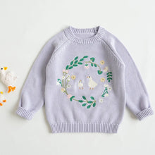 画像をギャラリービューアに読み込む, Cute animal Embroidery Cardigan