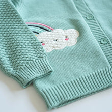 画像をギャラリービューアに読み込む, Cute animal Embroidery Cardigan