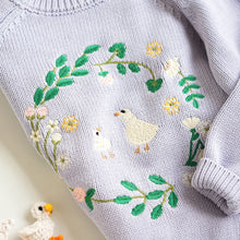 画像をギャラリービューアに読み込む, Cute animal Embroidery Cardigan