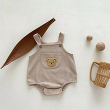 画像をギャラリービューアに読み込む, Bear Waffle Rompers And Brief Tee