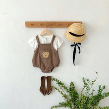 画像をギャラリービューアに読み込む, Bear Waffle Rompers And Brief Tee
