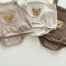画像をギャラリービューアに読み込む, Bear Waffle Rompers And Brief Tee