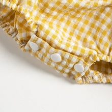 画像をギャラリービューアに読み込む, Plaid Rompers Sleeveless Onepiece