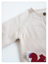 画像をギャラリービューアに読み込む, Cute animal Embroidery Cardigan