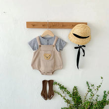画像をギャラリービューアに読み込む, Bear Waffle Rompers And Brief Tee