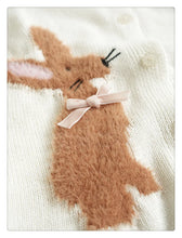 画像をギャラリービューアに読み込む, Cute animal Embroidery Cardigan