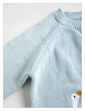 画像をギャラリービューアに読み込む, Cute animal Embroidery Cardigan