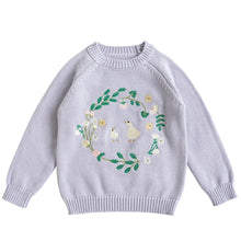 画像をギャラリービューアに読み込む, Cute animal Embroidery Cardigan