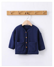 画像をギャラリービューアに読み込む, Long Sleeve V Collar Double Side Fleece