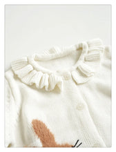 画像をギャラリービューアに読み込む, Cute animal Embroidery Cardigan