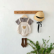 画像をギャラリービューアに読み込む, Bear Waffle Rompers And Brief Tee