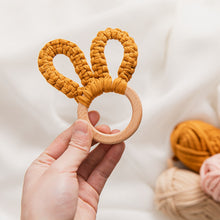 画像をギャラリービューアに読み込む, Croshet bunny teether&holder matching set ♪ 𓊆 歯固め&ホルダー 𓊇