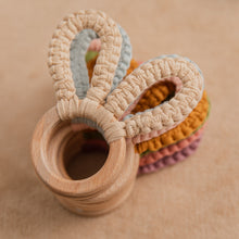 画像をギャラリービューアに読み込む, Croshet bunny teether&holder matching set ♪ 𓊆 歯固め&ホルダー 𓊇