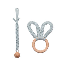 画像をギャラリービューアに読み込む, Croshet bunny teether&holder matching set ♪ 𓊆 歯固め&ホルダー 𓊇