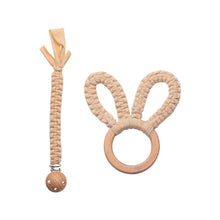画像をギャラリービューアに読み込む, Croshet bunny teether&holder matching set ♪ 𓊆 歯固め&ホルダー 𓊇