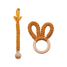画像をギャラリービューアに読み込む, Croshet bunny teether&holder matching set ♪ 𓊆 歯固め&ホルダー 𓊇