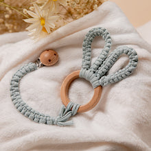 画像をギャラリービューアに読み込む, Croshet bunny teether&holder matching set ♪ 𓊆 歯固め&ホルダー 𓊇