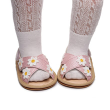 画像をギャラリービューアに読み込む, Leathers baby floral shoes
