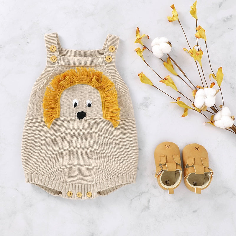 Lion knit overall