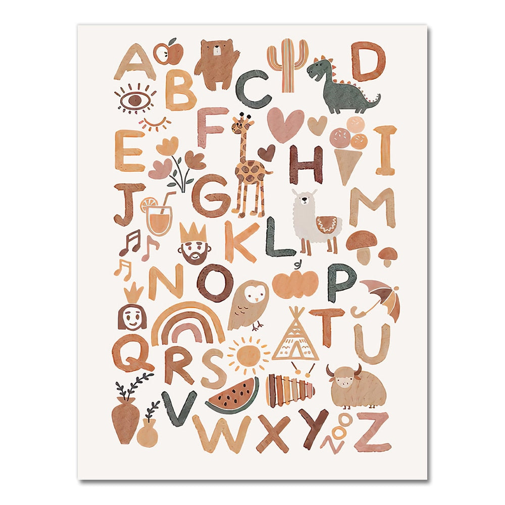 Alphabet poster《キャンバス生地》