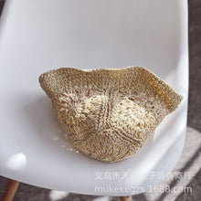 画像をギャラリービューアに読み込む, Crochet straw hat
